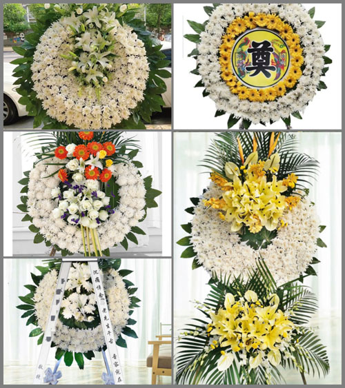 山东青岛平度市古岘镇纸坊村花圈速递